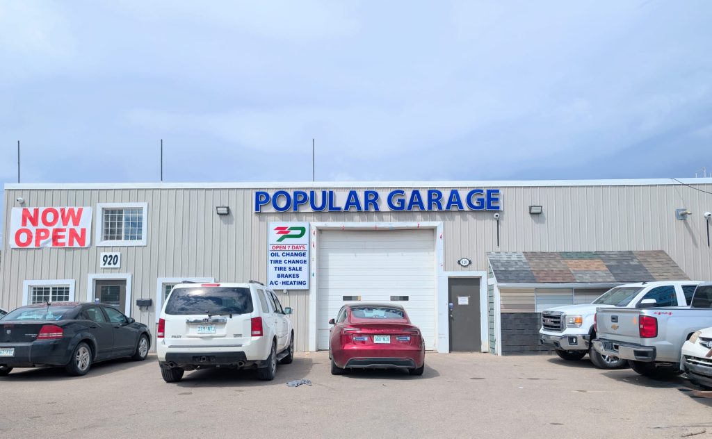 Popular Garage shop exterior at 920 20th St W, Saskatoon